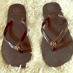 Tory Burch black flip flops